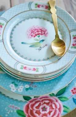 Assiette A Dessert Blushing Birds En Coloris Blanc 17 Cm