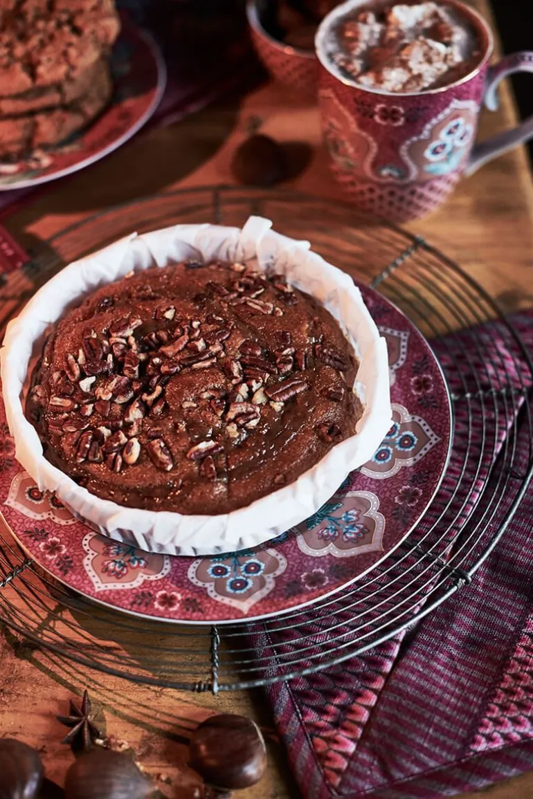 Assiette A Petit-Déjeuner Flower Festival Rose Fonce 21Cm