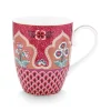 Grande Tasse Flower Festival Deco Rose Fonce