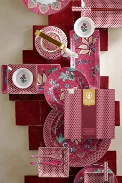 Lot De 6 Articles Sushi Oriental Flower Festival Fonce