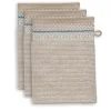 Lot De 3 Gants De Toilette Soft Zellige En Coloris 16 X 22 Cm