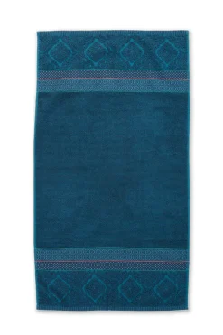 Lot De 3 Serviettes De Bain Soft Zellige En Coloris Fonce 55 X 100 Cm