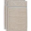 Lot De 3 Serviettes Invite Soft Zellige En Coloris 30 X 50 Cm