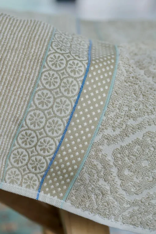 Lot De 3 Serviettes Invite Soft Zellige En Coloris 30 X 50 Cm