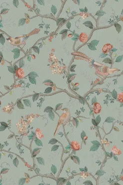 Pip Studio Papier Peint Intissé Good Nightingale Bleu Clair/