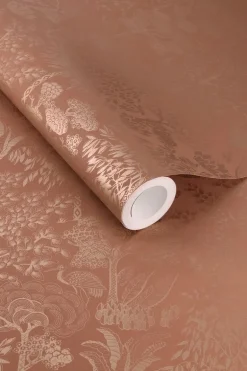 Pip Studio Papier Peint Intissé Origami Tree Terre/Or Rose