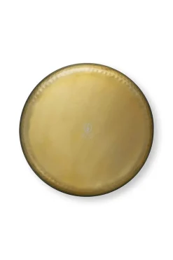 Plateau Emaille En Coloris Ocre 40 Cm