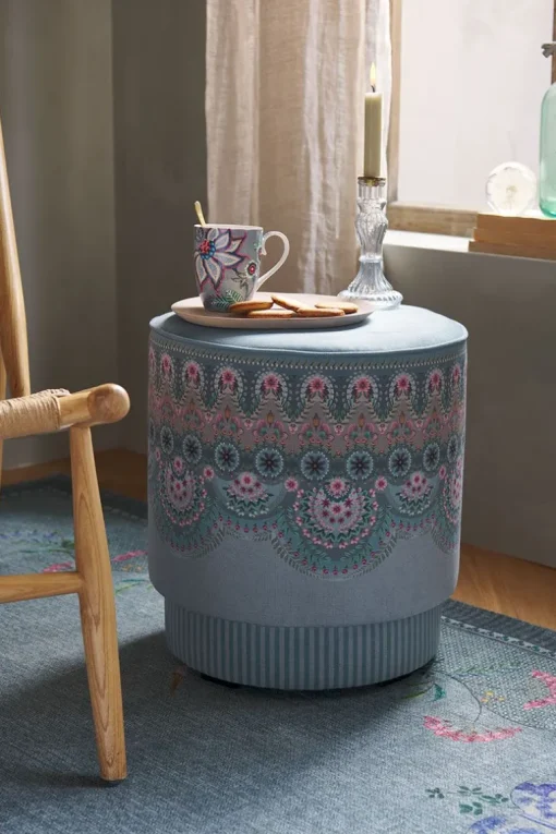 Pouf Moyen Majorelle Bleu