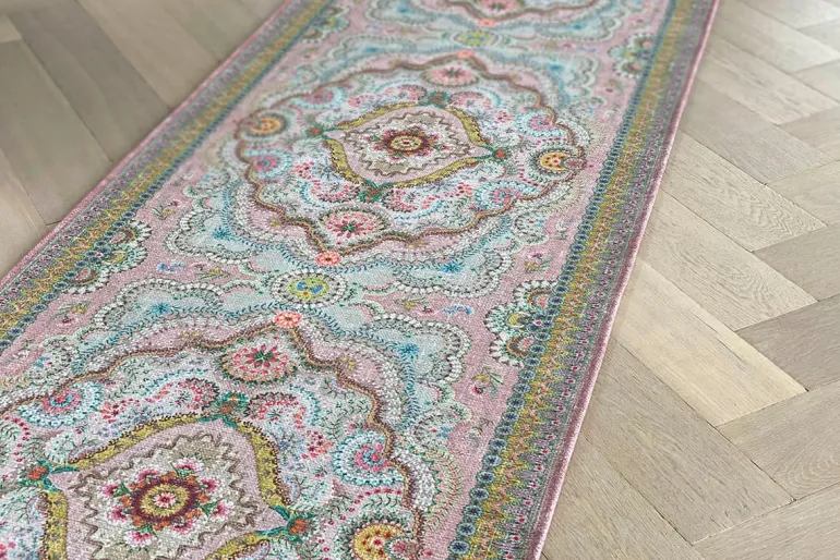 Tapis Coureur Majorelle Par Pip Pastel Rose