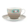 Tasse Et Soucoupe A Cappuccino Blushing Birds En Coloris