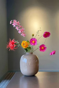 Vase En Metal En Coloris 32 Cm