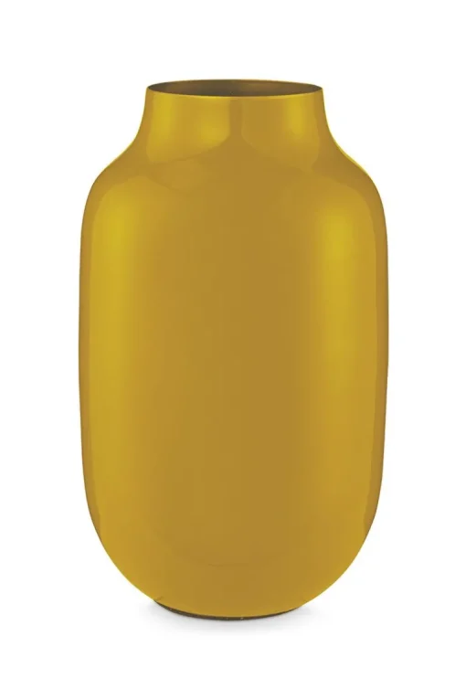 Vase Ovale En Metal En Coloris 30 Cm