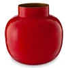 Vase Rond En Metal En Coloris 25 Cm